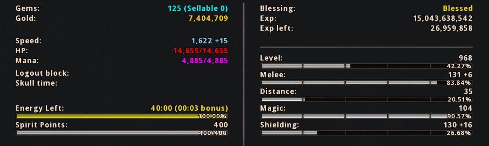 Knight 968 - PVP - Acessos